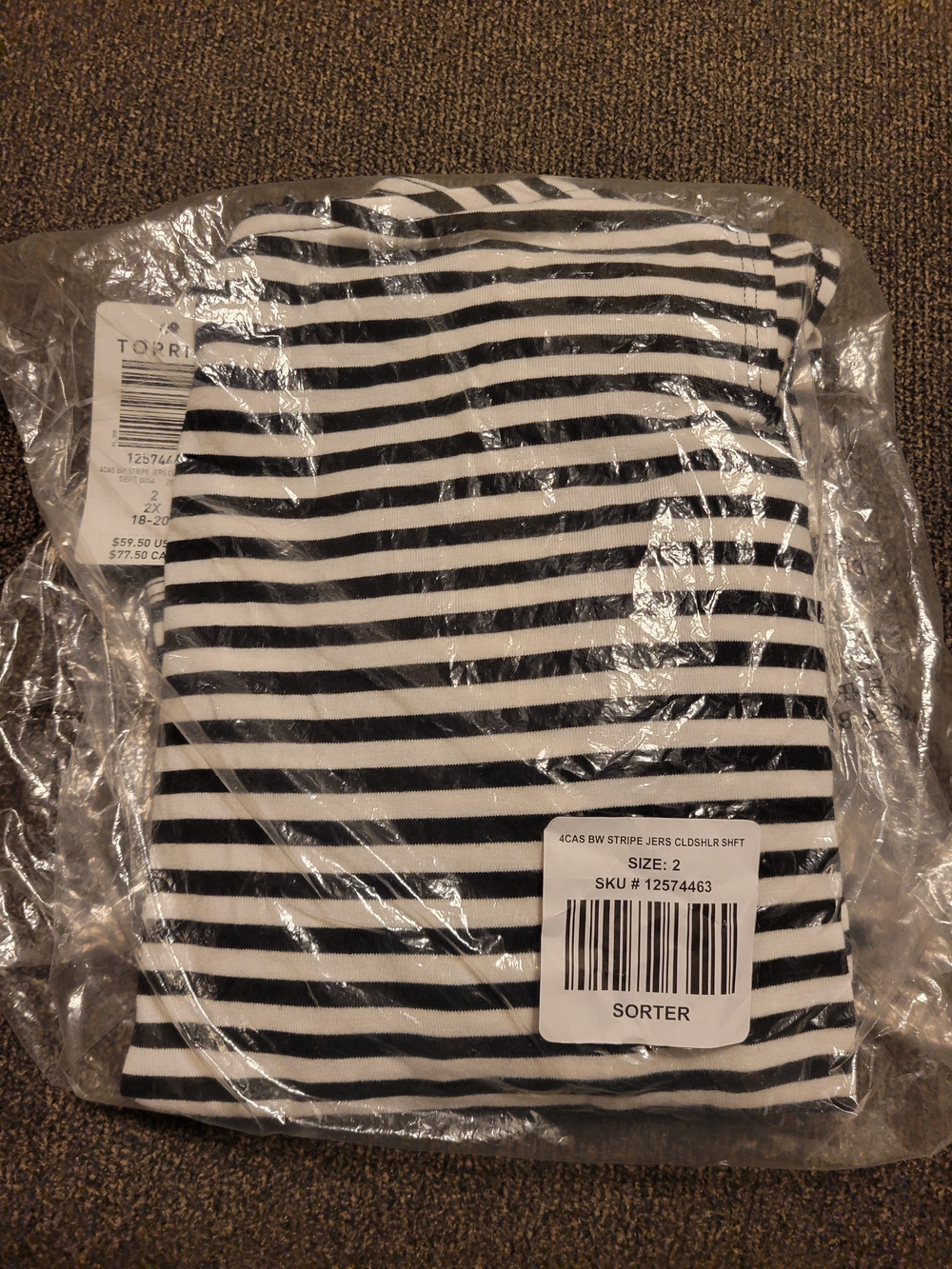 torrid Black and White Striped Mini Dress